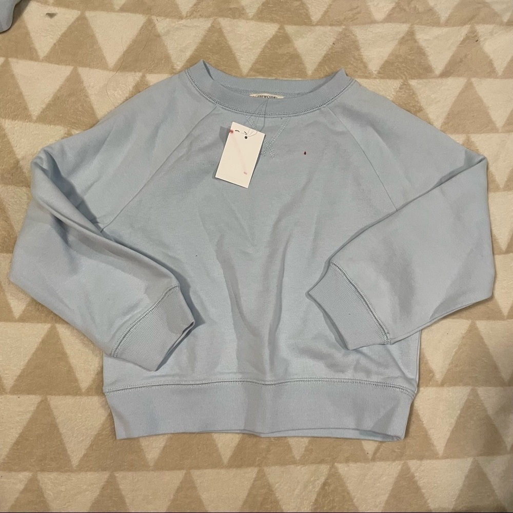 J crew girls raglan sleeve crewneck sweatshirt